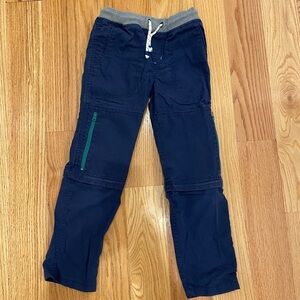 Mini Boden Navy Zip Knee Tech Pants